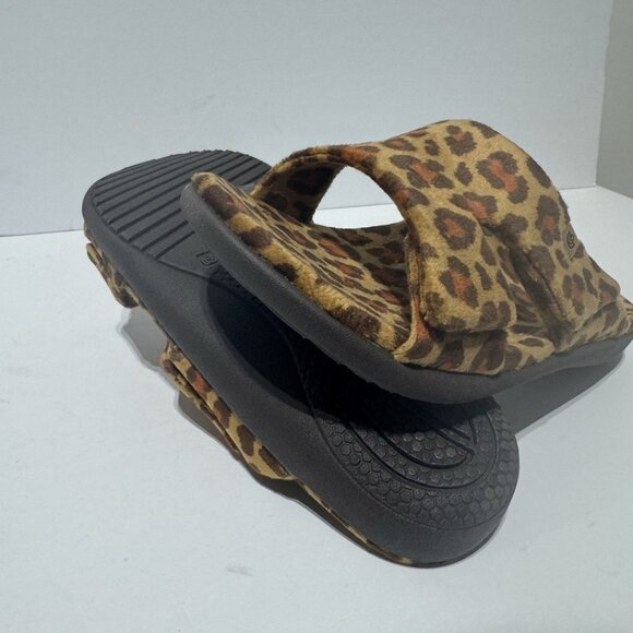 Waco Women’s Kholo Visa Slipper Tan Leopard Size 6.5D - Picture 5 of 6